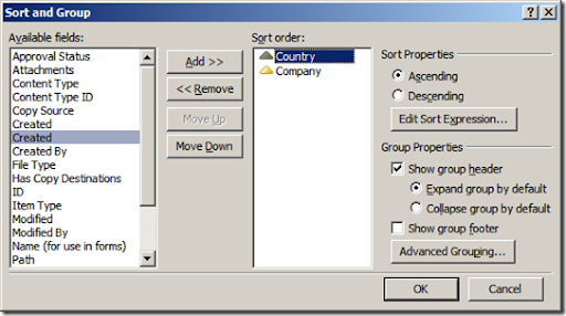 Tudor's SharePoint Blog: Custom Group Order in a SharePoint List ...